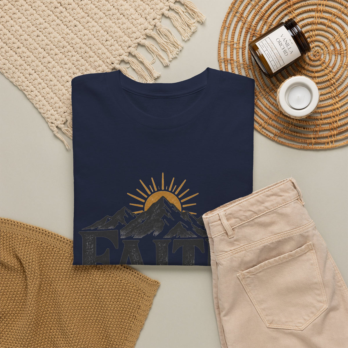 Faith Can Move Mountains Inspirational T-Shirt
