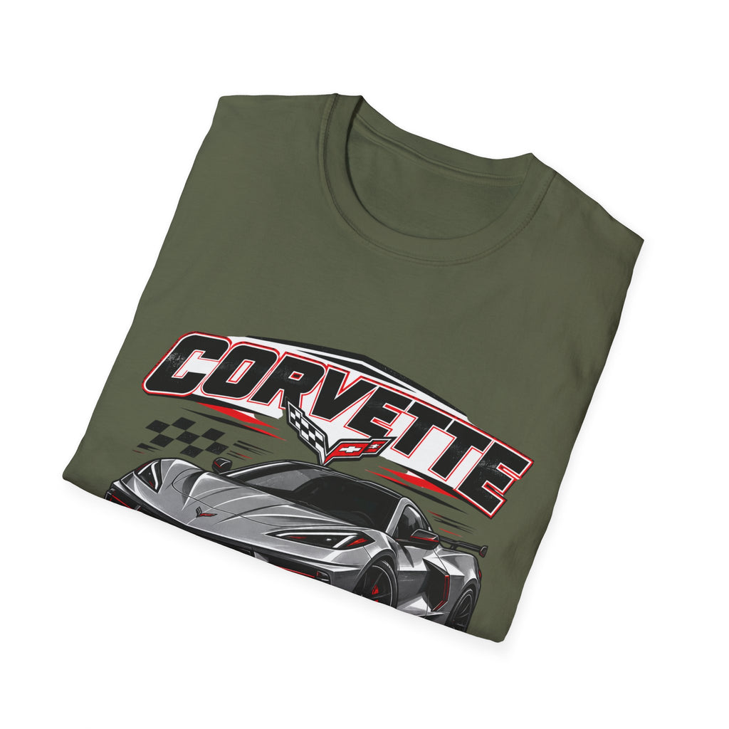 Corvette C8 Sports Car Graphic T-Shirt