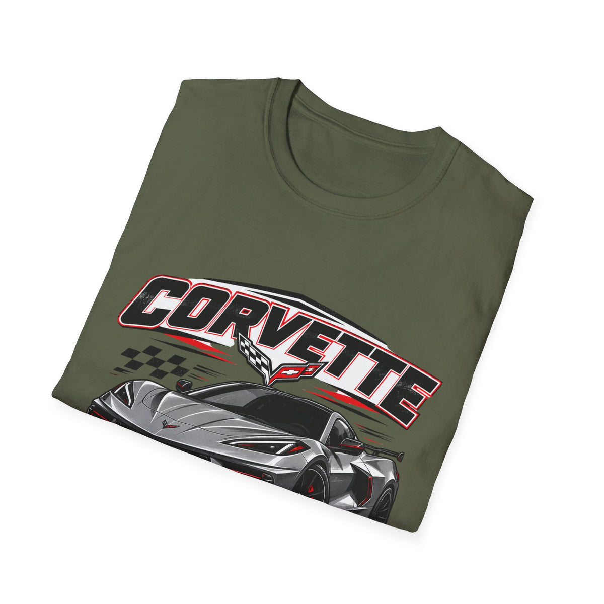 Corvette C8 Sports Car Graphic T-Shirt
