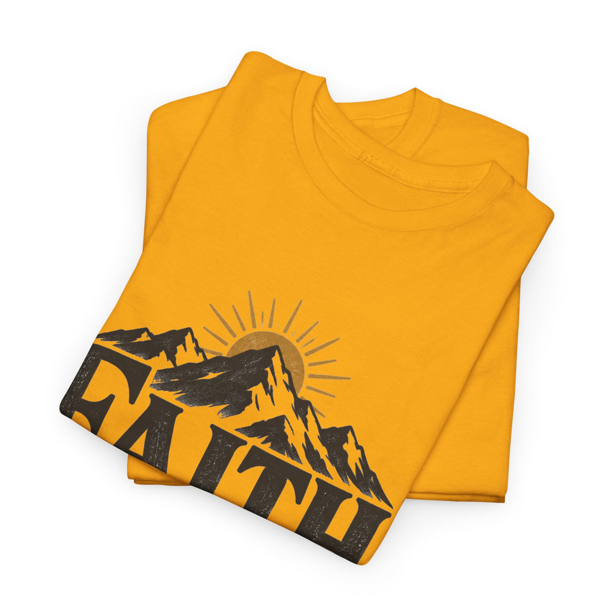 Faith Can Move Mountains Inspirational T-Shirt