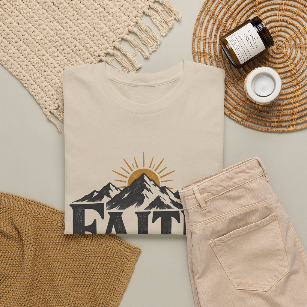 Faith Can Move Mountains Inspirational T-Shirt