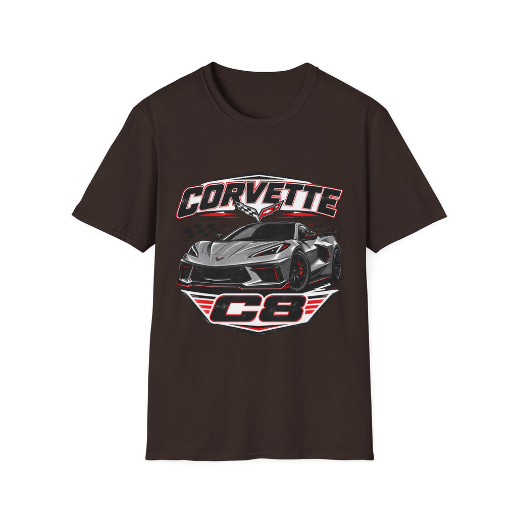 Corvette C8 Sports Car Graphic T-Shirt