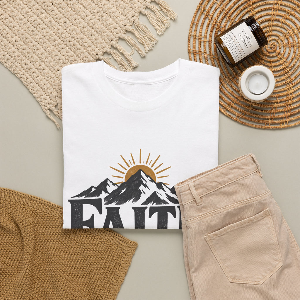 Faith Can Move Mountains Inspirational T-Shirt